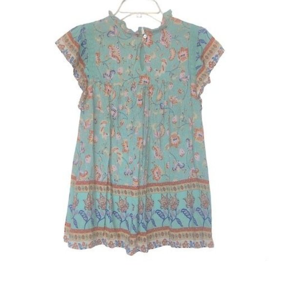 In Loom Women's Floral Lace Top - Picture 2 of 5